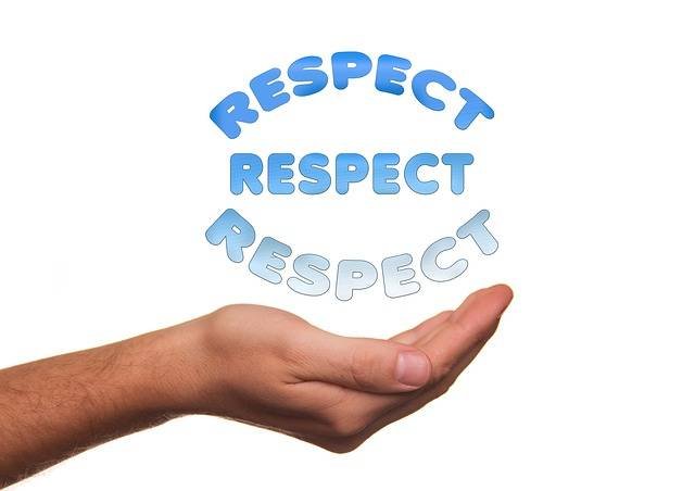 Respect him. Picture of how to win a man's heart.
