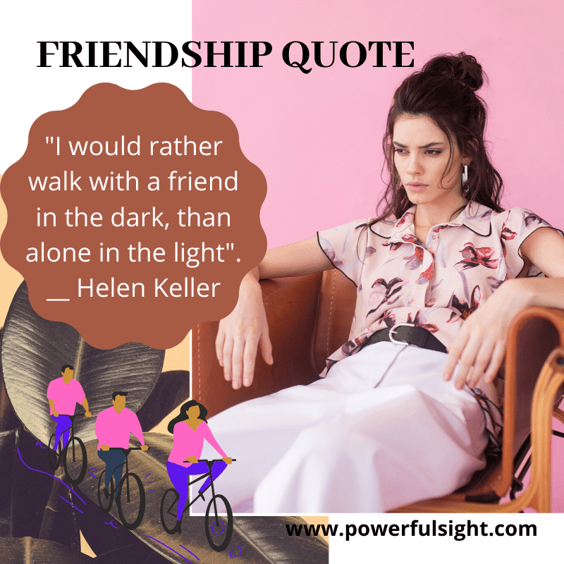 Friendship quote by Helen Keller