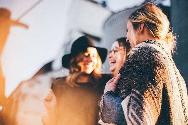 Women talking