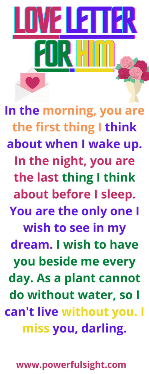 Love letter for him no. 2