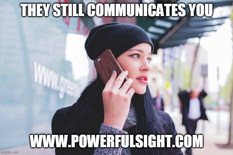A girl answering call