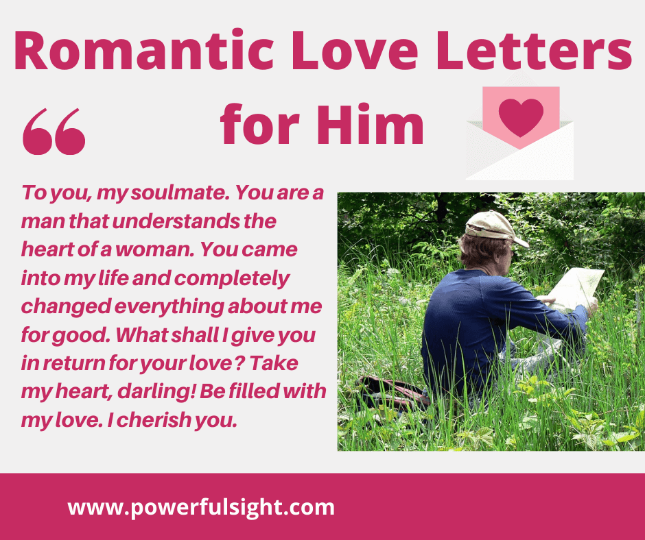 Love letters for him from the heart