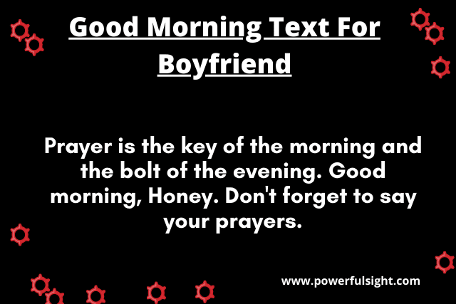 Long distance good morning text messages for him