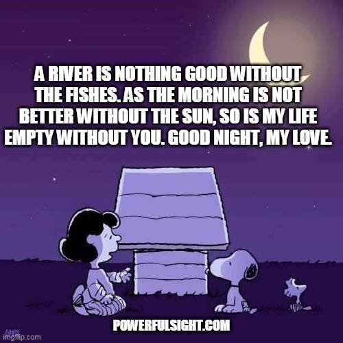Good night love message for her